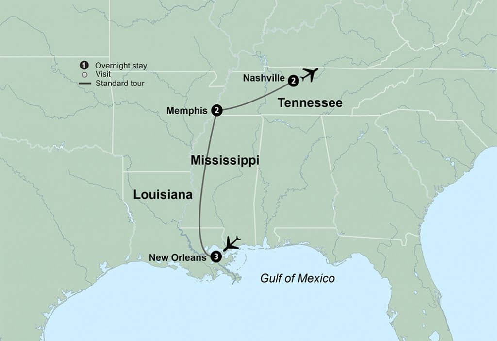 Music Cities New Orleans, Memphis and Nashville Nagel Tours