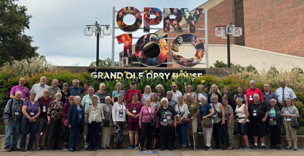 2025 Group photo at Grand Ole Opry-Nashville, TN